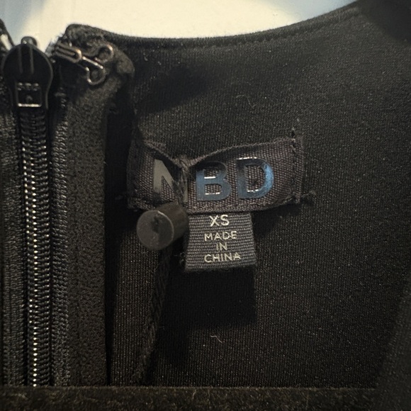 NBD Black Asymmetrical Sleeveless Dress - Picture 4 of 5